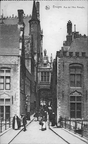 hw11588 Bruges Flandre Rue de l'Ane Aveugle Kategorie.  Alte Ansichtskarten