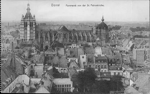 Douai Nord Panorama St. Petruskirche Kat. Douai