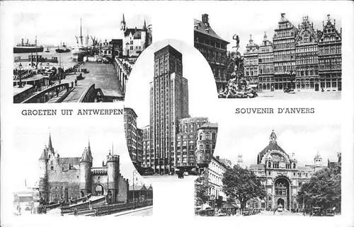 Anvers Antwerpen Stadtansichten Kat. 