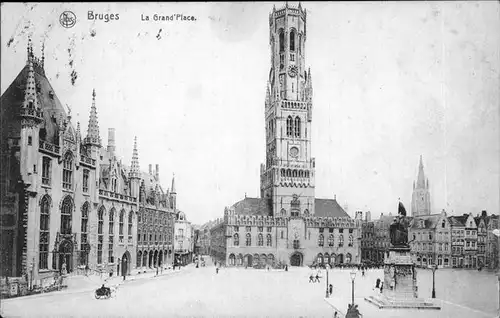 hw11719 Bruges Flandre Grand Place Kategorie.  Alte Ansichtskarten