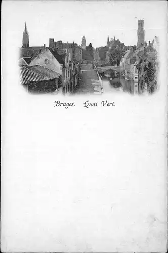 hw11748 Bruges Flandre Quai Vert Kategorie.  Alte Ansichtskarten