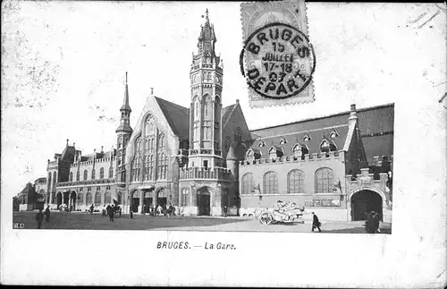 hw11761 Bruges Flandre La Gare Kategorie.  Alte Ansichtskarten