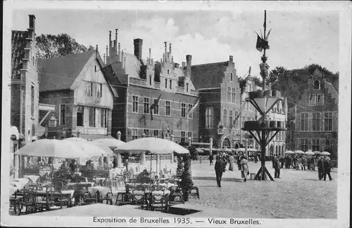 hw11896 Bruxelles Bruessel Vieux Bruxelles Exposition 1935 Kategorie.  Alte Ansichtskarten