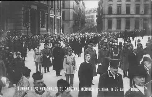 hw11931 Bruxelles Bruessel Funerailles Nationales Cardinal Mercier Kategorie.  Alte Ansichtskarten