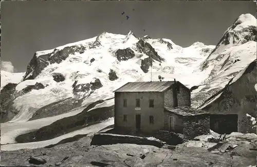 hw12372 Zermatt VS Gandegg Huette Monte Rosa Kategorie. Zermatt Alte Ansichtskarten