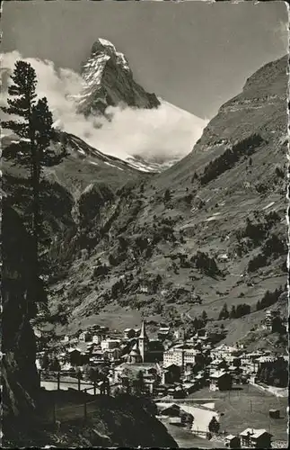 hw13171 Zermatt VS Matterhorn Kategorie. Zermatt Alte Ansichtskarten
