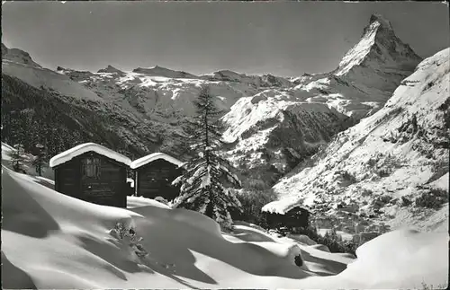 hw13635 Zermatt VS Matterhorn Kategorie. Zermatt Alte Ansichtskarten