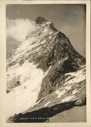 hw13934 Zermatt VS Cervin Kategorie. Zermatt Alte Ansichtskarten
