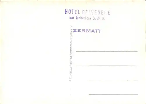 hw13934 Zermatt VS Cervin Kategorie. Zermatt Alte Ansichtskarten