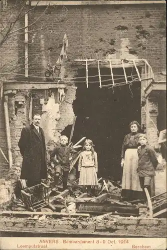 Anvers Antwerpen Bombardement Leempultstraat Kat. 