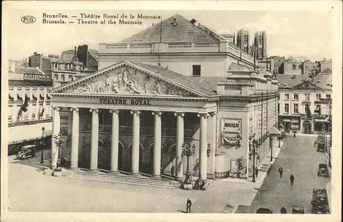 hw14977 Bruxelles Bruessel Theatre Royal de la Monnaie Kategorie.  Alte Ansichtskarten