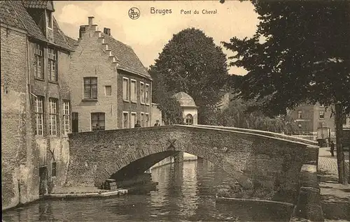 hw14983 Bruges Flandre Pont du Canal Kategorie.  Alte Ansichtskarten