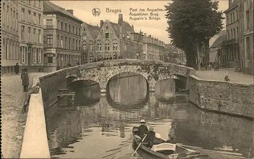 hw14989 Bruges Flandre Pont des Augustines Kategorie.  Alte Ansichtskarten