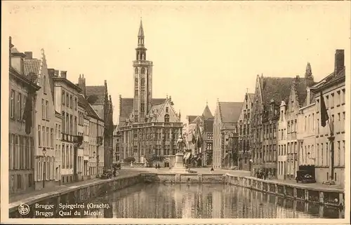 hw14991 Bruges Flandre Quai du Miroir Kategorie.  Alte Ansichtskarten