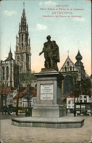 hw15093 Anvers Antwerpen Statue Rubens
Cathedrale Kategorie.  Alte Ansichtskarten