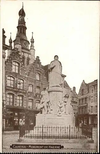 Courtrai Monument de Haerne Kat. 