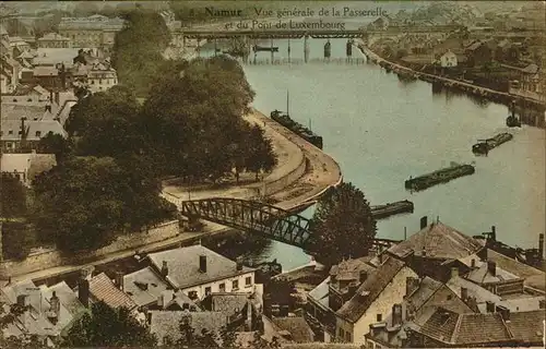hw15160 Bruxelles Bruessel Namur
Vue generale de la Passeelle
Pont de Luxembourg Kategorie.  Alte Ansichtskarten