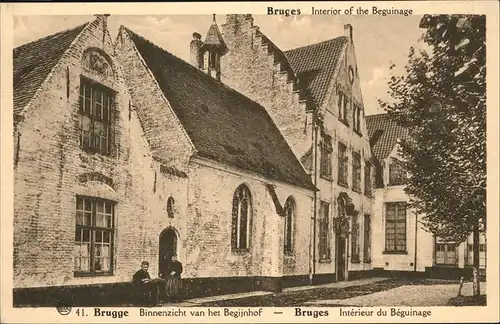 hw15414 Bruges Flandre Beguinage Kategorie.  Alte Ansichtskarten