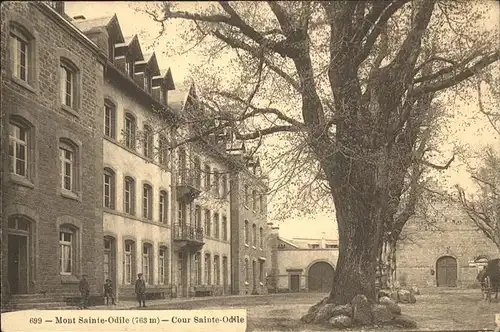 hw16827 Mont-Ste-Odile Mont-Sainte-Odile  Cour Sainte Odile Kategorie. Rhinau Alte Ansichtskarten