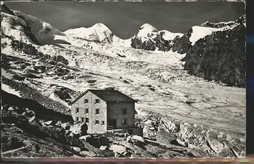 hw17194 Zermatt VS Monte Rosa Huette Kategorie. Zermatt Alte Ansichtskarten