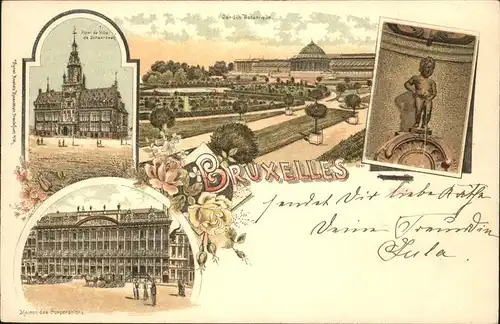 hw18361 Bruxelles Bruessel Hotel de Ville Kategorie.  Alte Ansichtskarten