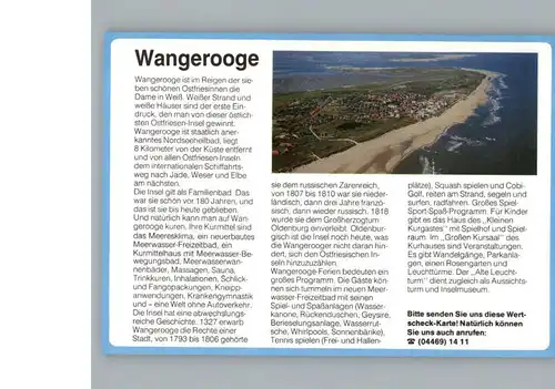 Wangerooge Nordseebad Luftbild / Wangerooge /Friesland LKR