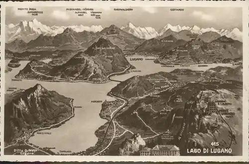 Lago di Lugano Karte