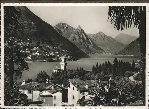 Lago di Lugano Sfondo di Porlezza