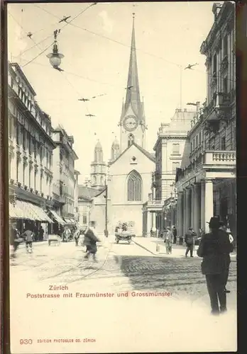 Zuerich Poststrasse Fraumuenster Grossmuenster / Zuerich /Bz. Zuerich City