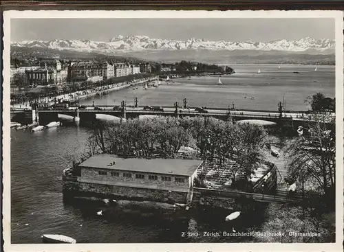 Zuerich Bauschaenzli Quaibruecke Glarnerlapen / Zuerich /Bz. Zuerich City