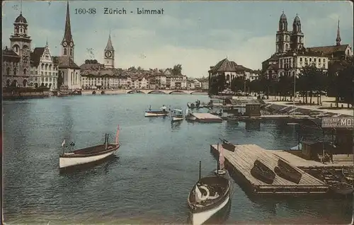 Zuerich Limmat Boote Stege / Zuerich /Bz. Zuerich City