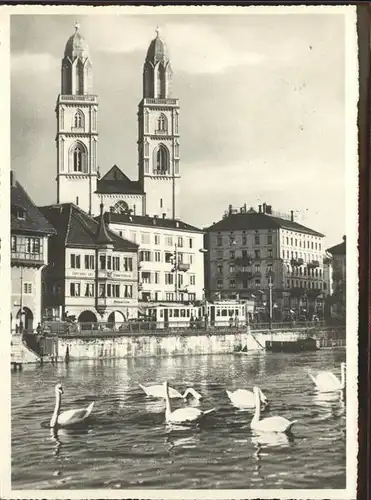 Zuerich Limmatquai 40 Restaurant Zunfthaus zur Zimmerleuten Schwaene / Zuerich /Bz. Zuerich City