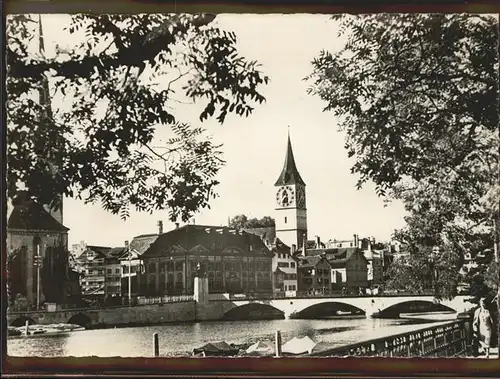 Zuerich Limmat Heimhausbruecke / Zuerich /Bz. Zuerich City