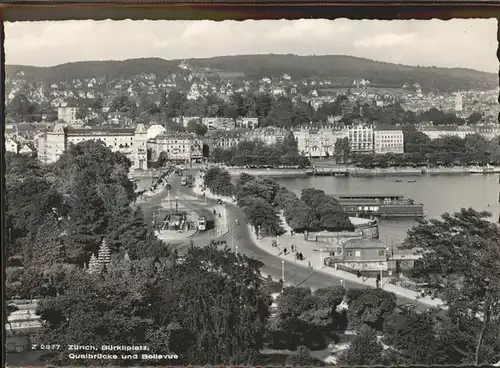 Zuerich Buerkliplatz Quaibruecke Bellevue / Zuerich /Bz. Zuerich City