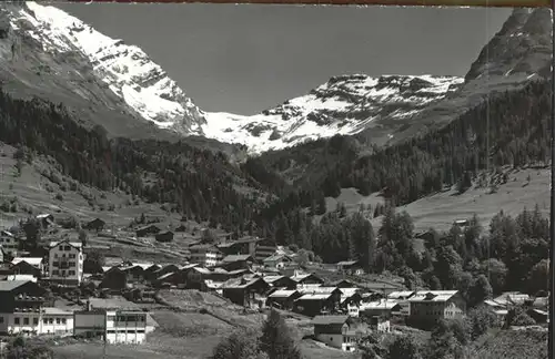 Leukerbad Panorama mit Balmhorn Gitzifurgge Ferdenrothorn Wallis