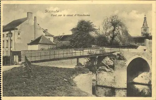 Dixmude Pont sur le canal Handzame Kat. 