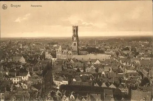 Bruges Flandre Panorama Kat. 