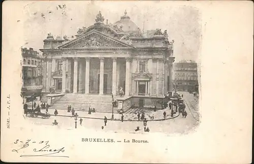 kk11508 Bruxelles Bruessel Bourse Kategorie.  Alte Ansichtskarten