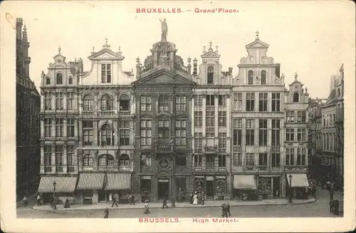 kk11534 Bruxelles Bruessel Grand Place Kategorie.  Alte Ansichtskarten