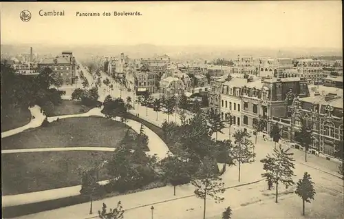 Cambrai Panorama Boulevards Kat. Cambrai