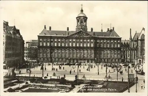 Amsterdam Niederlande Dam met Koninklijk Paleis