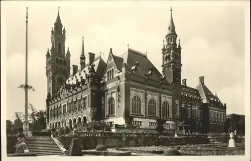 Den Haag Vorder Nebenansicht Friedenspalast