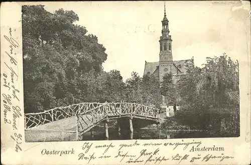 kk12016 Amsterdam Niederlande Oosterpark Kategorie. Amsterdam Alte Ansichtskarten