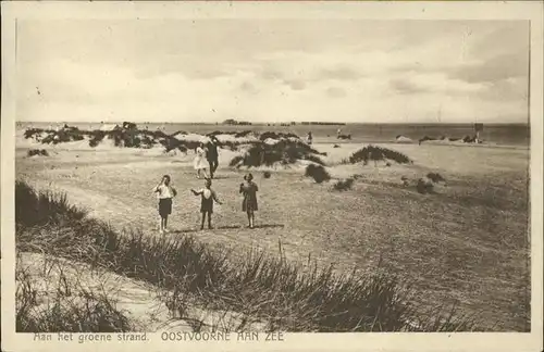 kk12022 Oostvoorne Zee Strand Kinder Kategorie.  Alte Ansichtskarten