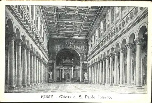 Rom Roma Chiesa di S. Paolo Interno /  /Rom