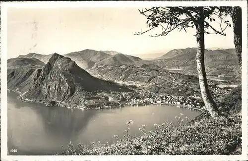 Lago di Lugano Col Monte San Salvatore Kat. Italien