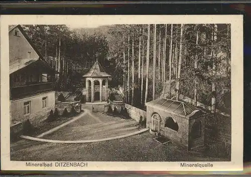 kk14665 Ditzenbach Mineralbad Mineralquelle Kategorie. Deutschland Alte Ansichtskarten