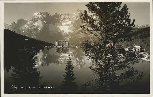 Misurina Lago di Misurina Sorapiss Dolomiti Kat. Italien