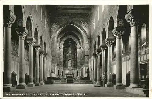 Monreale Interno della Cattedrale Kat. Italien