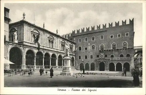 Verona Verona Piazza dei Signori Denkmal Kat. Italien